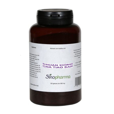 Chuan Xiong Cha Tiao San - Formule Vent méridiens crâne, pharmacopée chinoise - SinoPharma